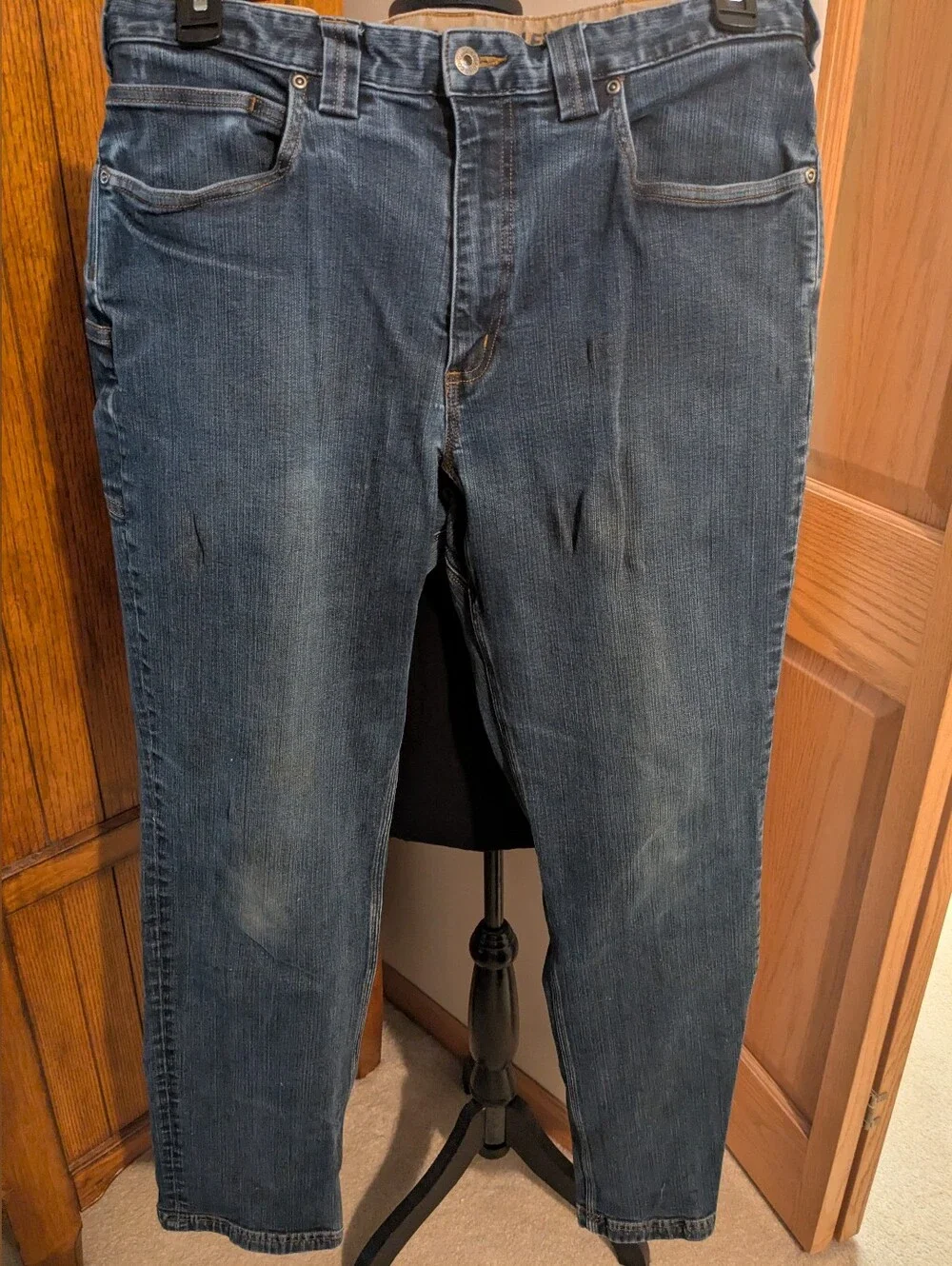 DULUTH Trading Co Ballroom Double Flex Jeans Mns 36x34, Cheap!